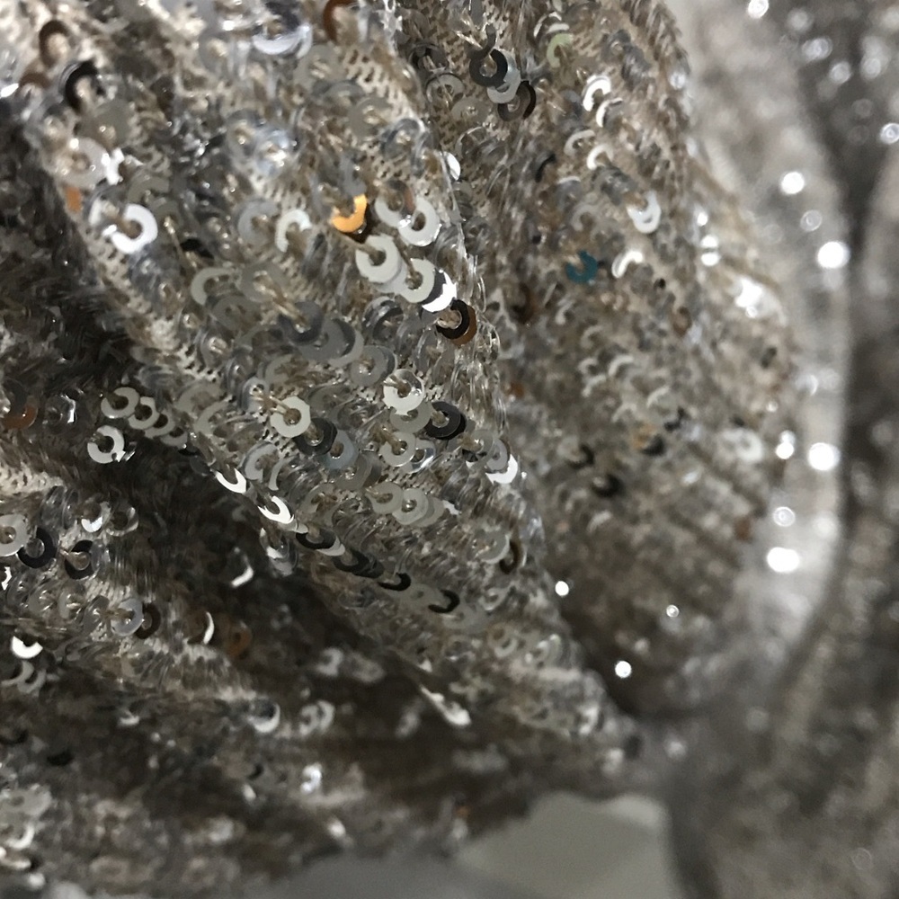 Spense Silver Sequin Blouse New with Tags size Large - Picture 7 of 12